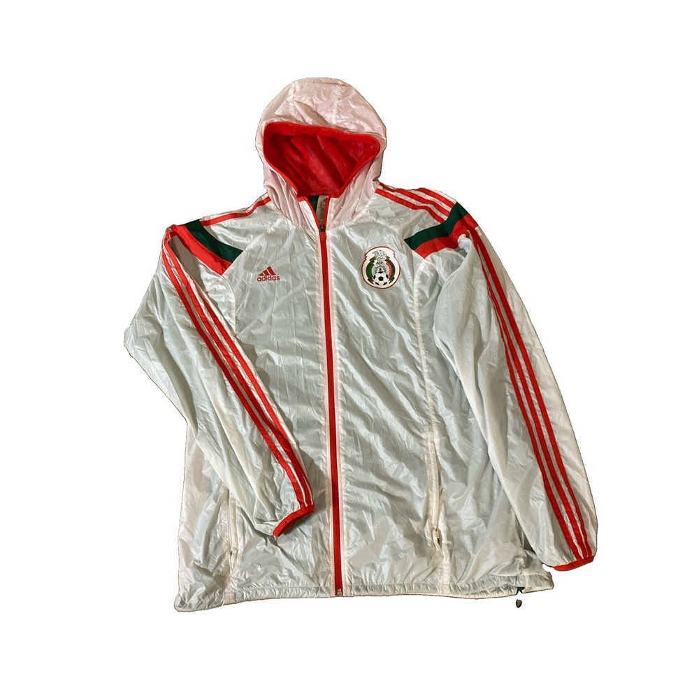 Adidas Mexico Anthem Windbreaker FIFA World Cup Jacket 2014 Men's XL Soccer